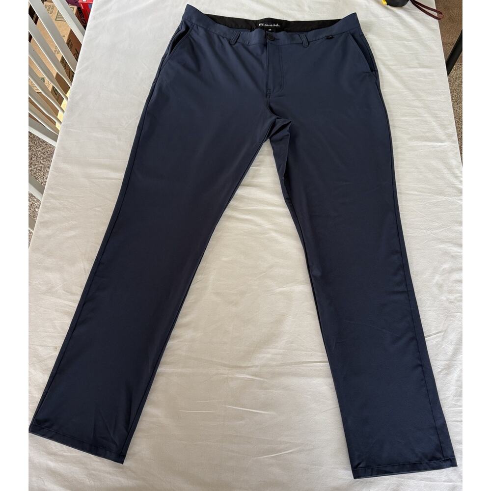 Travis Mathews “Open To Close” Versatile Golf Pants Men's Size 38 Navy Blue
